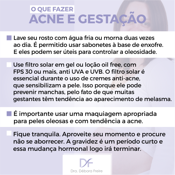 acne e gestação